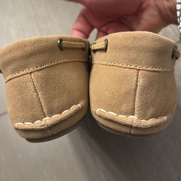 Tan Suede Loafers for Women - Picture 4 of 12